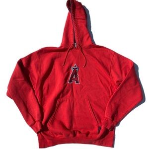 vintage Angles size large red embroidered hoodie